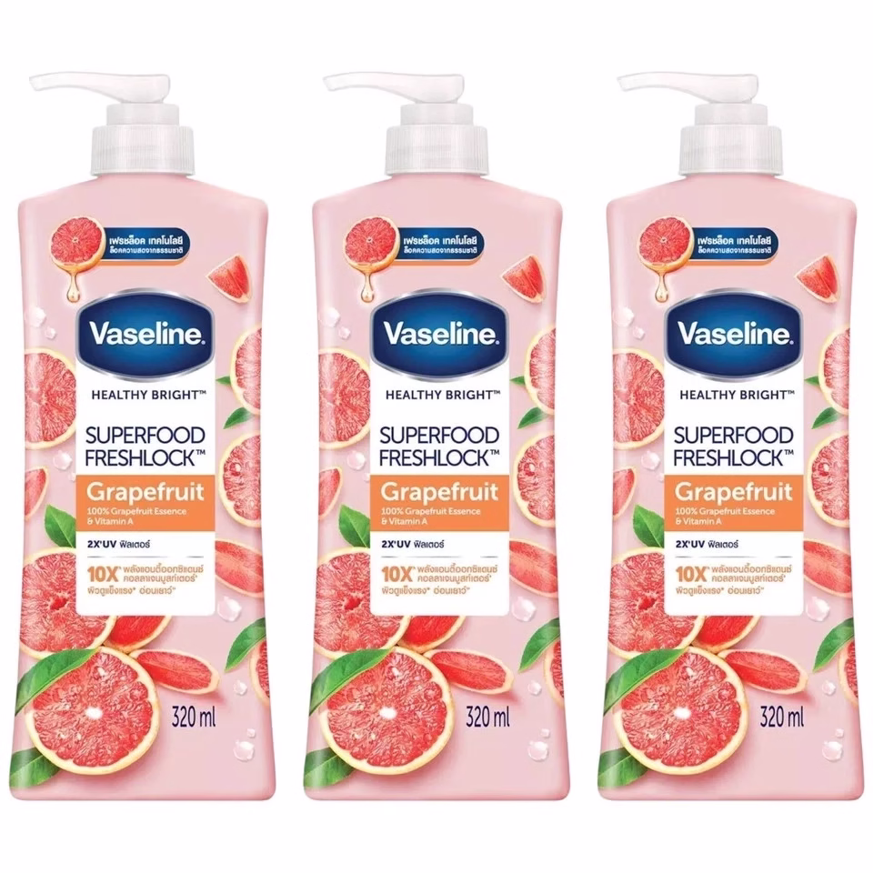 Vaseline Grapefruit Superfood Lotion 320ml bottle